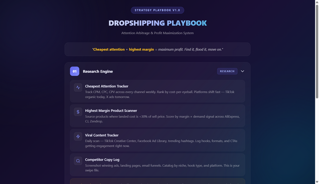 Dropship Playbook