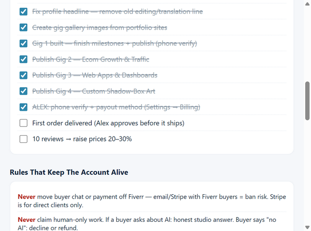 Fiverr Command Center